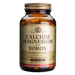 SOLGAR Calcium Magnesium plus Boron - Wapń, Magnez i Bor (100 tabl.)