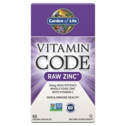 GARDEN OF LIFE Vitamin Code RAW Zinc - Cynk (60 kaps.)