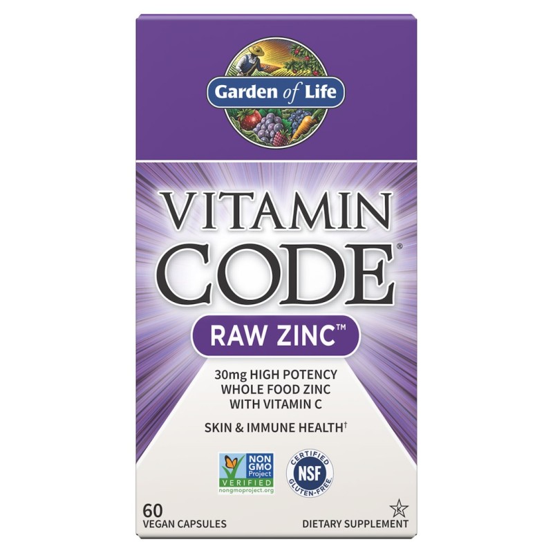 GARDEN OF LIFE Vitamin Code RAW Zinc - Cynk (60 kaps.)