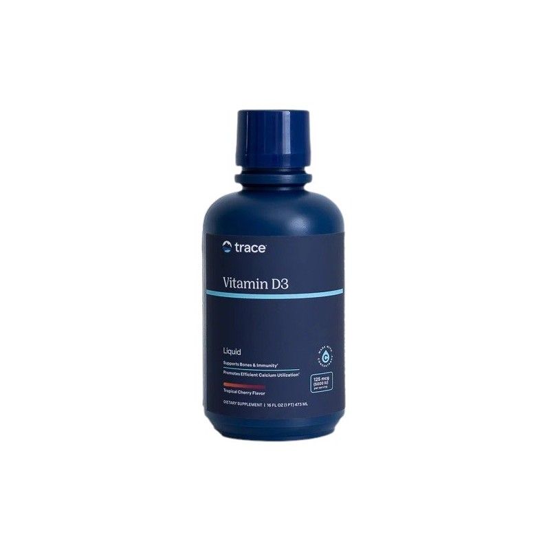 TRACE MINERALS Liquid Vitamin D3 - smak wiśniowo-cytrusowy (473 ml)