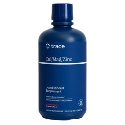 TRACE MINERALS Liquid Cal/Mag/Zinc - smak truskawkowy (946 ml)