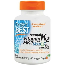 DOCTOR'S BEST Witamina K2 MK7 plus D3 (60 kaps.)