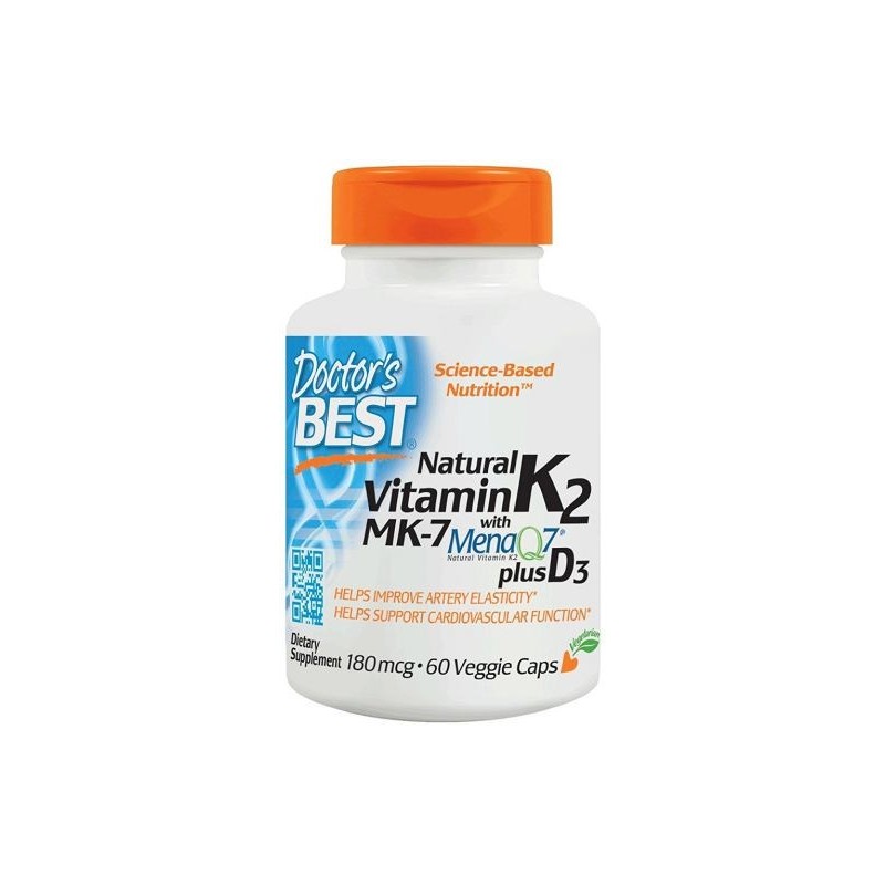 DOCTOR'S BEST Witamina K2 MK7 plus D3 (60 kaps.)