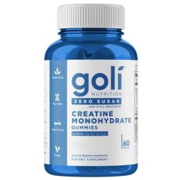 GOLI NUTRITION Creatine Monohydrate Zero Sugar - Kreatyna Monohydrat - żelki bez cukru (60 żelek)