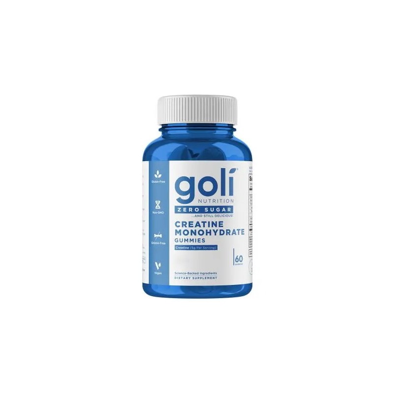 GOLI NUTRITION Creatine Monohydrate Zero Sugar - Kreatyna Monohydrat - żelki bez cukru (60 żelek)
