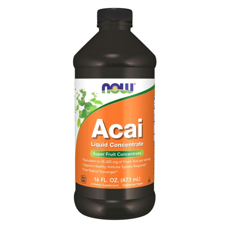 NOW FOODS Acai Liquid Concentrate - Acai Płynny Koncentrat (473 ml)