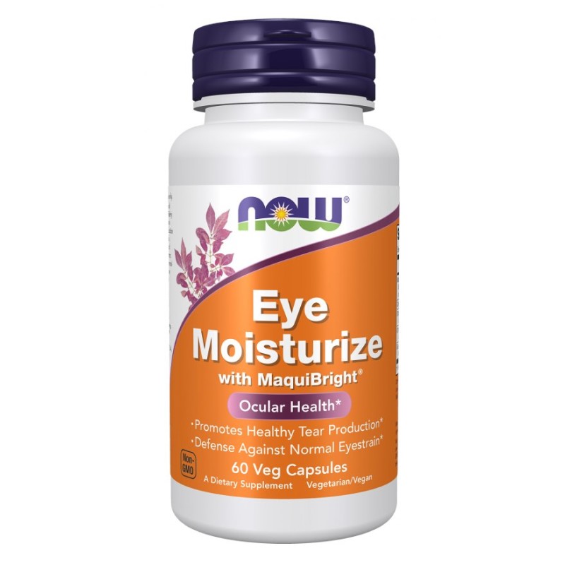 NOW FOODS Eye Moisturize with MaquiBright - Nawilżacz Oczu z MaquiBright (60 kaps.)