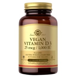 SOLGAR Vitamin D3 25 mcg (1000 IU) - Witamina D3 (120 kaps.)