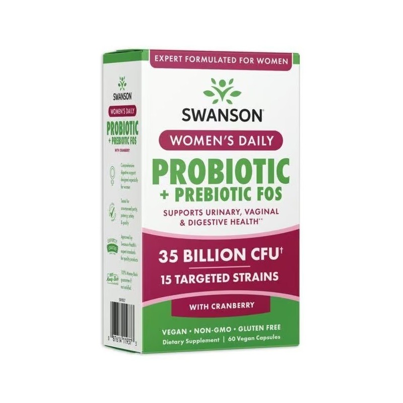 SWANSON Women's Daily Probiotic + Prebiotic (60 kaps.)