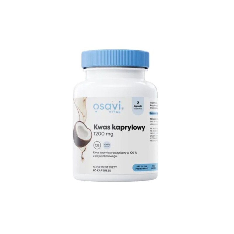 OSAVI Kwas Kaprylowy 1200 mg (60 kaps.)