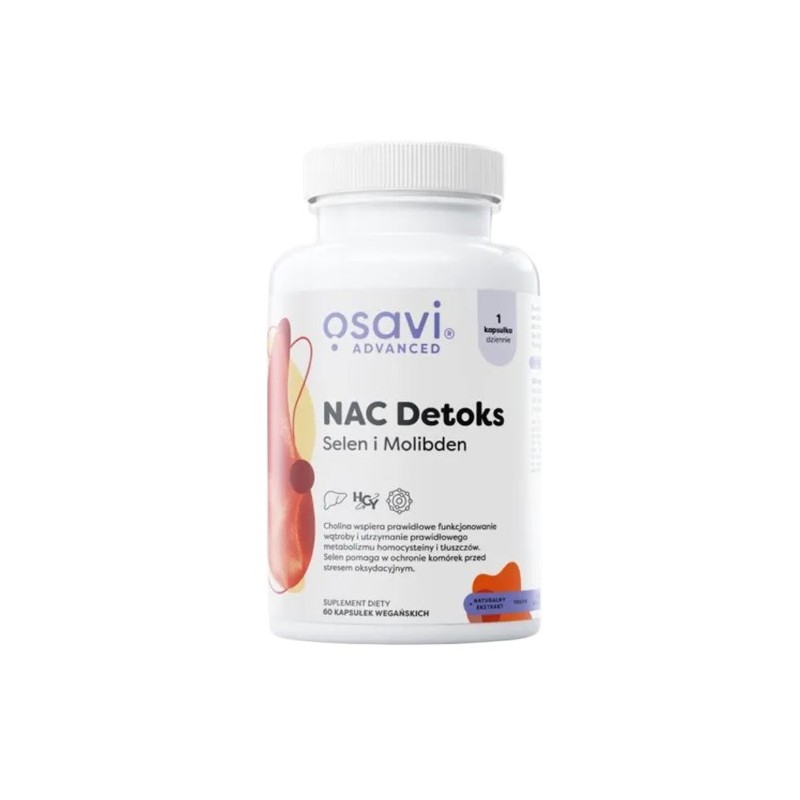 OSAVI NAC Detoks, Selen i Molibden (60 kaps.)