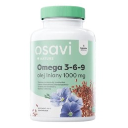 OSAVI Omega 3-6-9 Olej Lniany 1000 mg (60 kaps.)