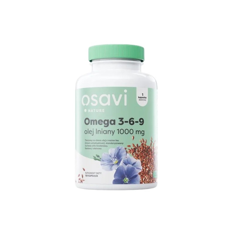 OSAVI Omega 3-6-9 Olej Lniany 1000 mg (60 kaps.)