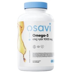 OSAVI Omega-3 Olej Rybi Molecularly Distilled 1000 mg smak cytrynowy (180 kaps.)