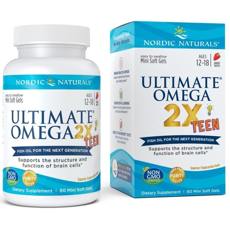 NORDIC NATURALS Ultimate Omega Teen Omega-3 (60 kaps.)