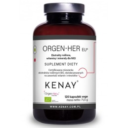 KENAY Orgen-Her Ekstrakty roślinne, witaminy i minerały dla NIEJ (120 kaps.)