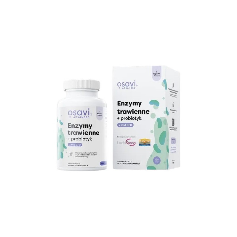 OSAVI Enzymy trawienne + probiotyk (120 kaps.)