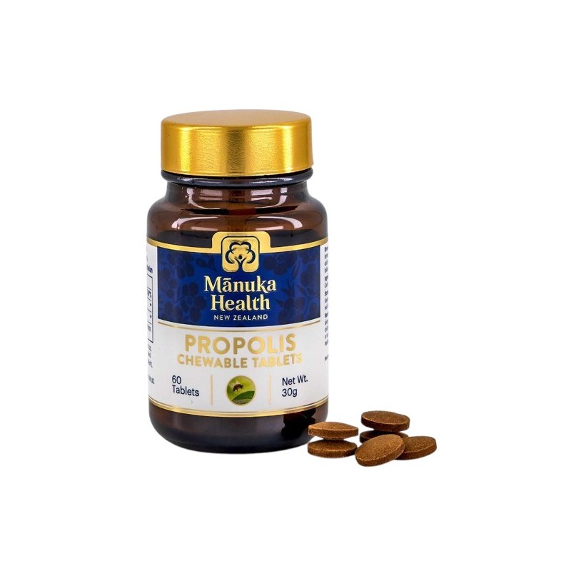 MANUKA HEALTH Propolis w tabletkach do żucia (60 tabl.)