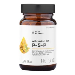 AURA HERBALS Witamina B6 P-5-P 6 mg (60 kaps.)