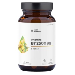 AURA HERBALS Witamina B7 2500 µg, biotyna (60 kaps.)