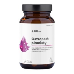 AURA HERBALS Ostropest plamisty - 80% Sylimaryny (90 kaps.)