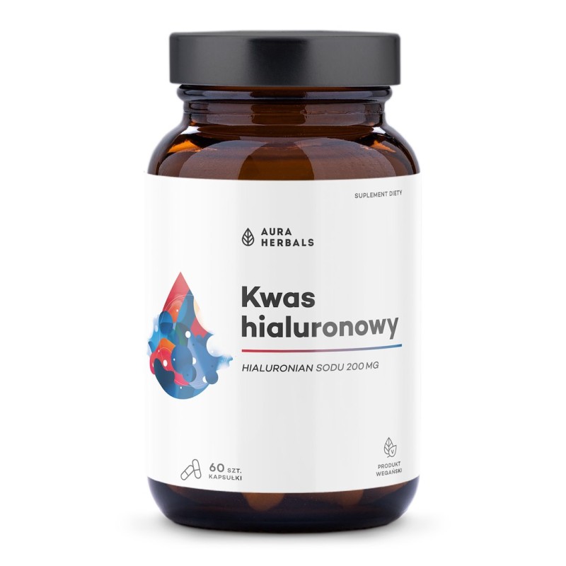 AURA HERBALS Kwas hialuronowy 200 mg (60 kaps.)