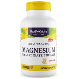 HEALTHY ORIGINS Magnesium Bisglycinate Chelate - Chelat Magenzu (120 tabl.)