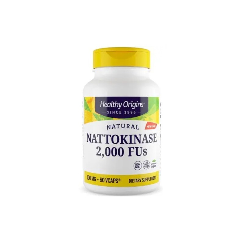 HEALTHY ORIGINS Natural Nattokinase 2000FUs - Nattokinaza 100 mg (60 kaps.)