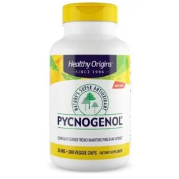 HEALTHY ORIGINS Pycnogenol 30 mg - Ekstrakt z kory francuskiej sosny morskiej (180 kaps.)