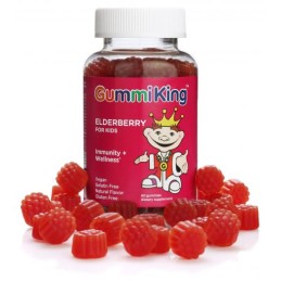 GUMMIKING Elderbery for Kids - Czarny bez żelki dla dzieci (60 żelek)