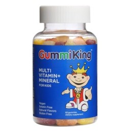 GUMMIKING Multi Vitamin + Mineral - Multiwitamina + minerały dla dzieci (60 żelek)
