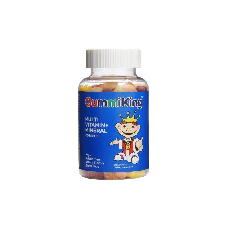 GUMMIKING Multi Vitamin + Mineral - Multiwitamina + minerały dla dzieci (60 żelek)