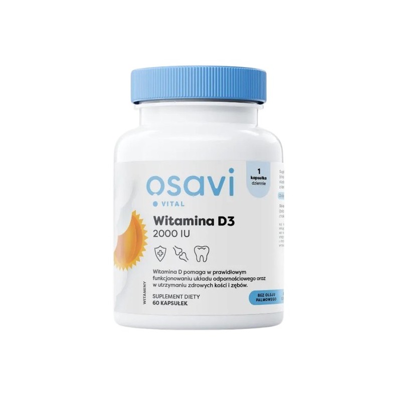OSAVI Witamina D3 2000 IU (60 kaps.)