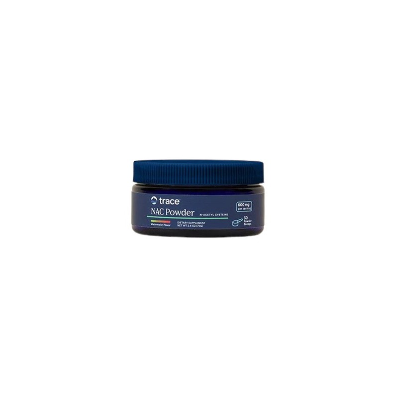 TRACE MINERALS NAC Powder - N-Acetyl L-Cysteine - 600 mg, Watermelon flavor (75 g)