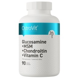 OSTROVIT Glukozamina + MSM + Chondroityna + Witamina C (90 tabl.)