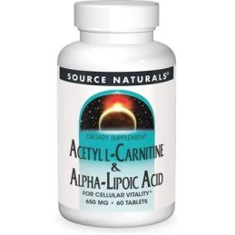 SOURCE NATURALS L-Carnitine & Alpha-Lipoic Acid (60 tabl.)