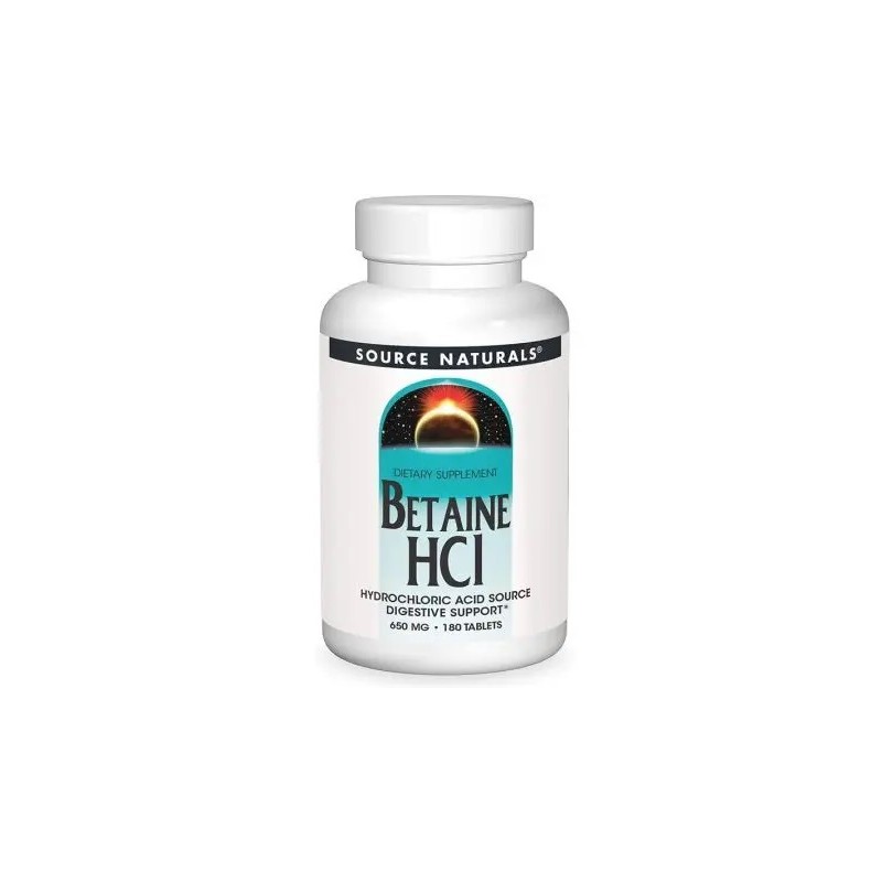 SOURCE NATURALS Betaine HCl - Betaina HCl (180 tabl.)