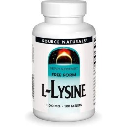 SOURCE NATURALS L-Lysine - L-Lizyna 1000 mg (100 tabl.)