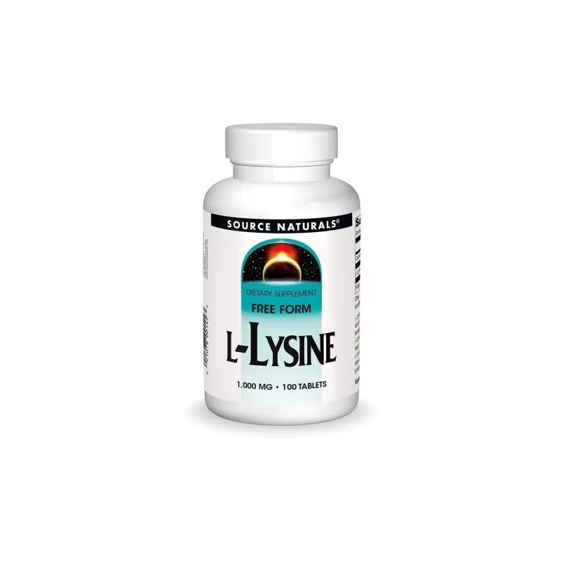 SOURCE NATURALS L-Lysine - L-Lizyna 1000 mg (100 tabl.)