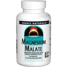 SOURCE NATURALS Magnesium Malate - Jabłczan magnezu (90 tabl.)