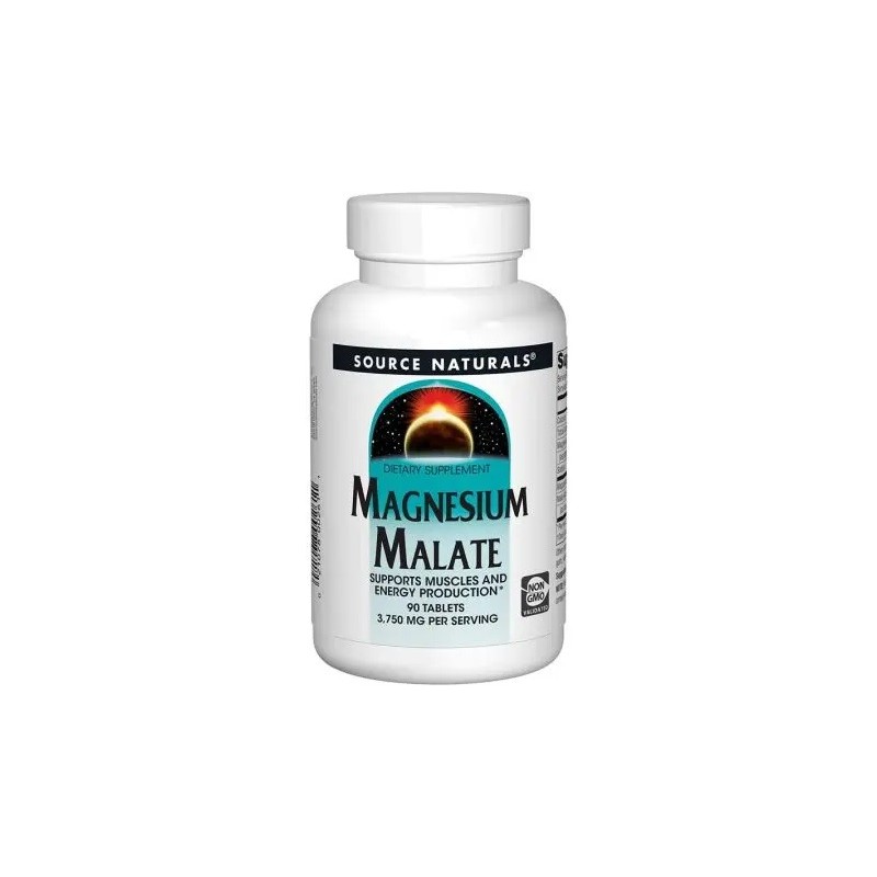 SOURCE NATURALS Magnesium Malate - Jabłczan magnezu (90 tabl.)