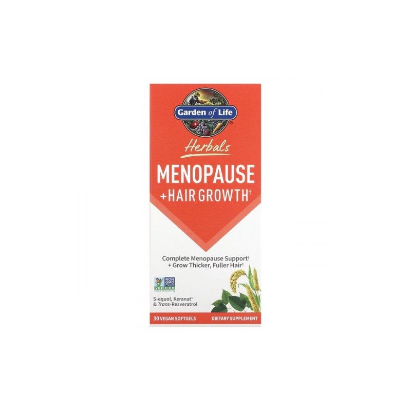 GARDEN OF LIFE Menopause + Hair Growth (30 kaps.)