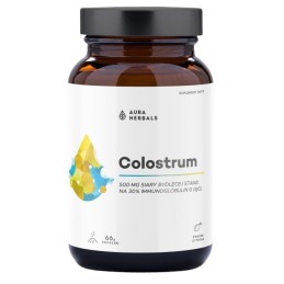 AURA HERBALS Colostrum 500 mg, kwaśna cytryna (66 g)