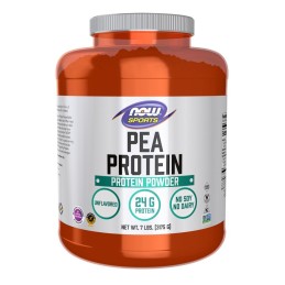 NOW FOODS Pea Protein, Unflavored - Izolat Białka Grochu (3,175 kg)