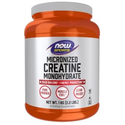 NOW FOODS Creatine Monohydrate, Micronized - Kreatyna Mikronizowany Monohydrat w proszku (1 kg)