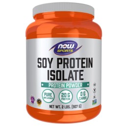 NOW FOODS Soy Protein Unflavored - Izolat Białka Sojowego (smak naturalny) (907 g)