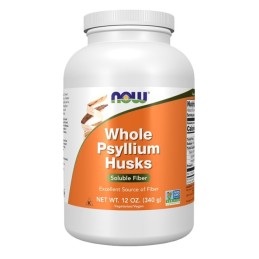 NOW FOODS Psyllium Husks Whole - Babka płesznik - łupina (340 g)
