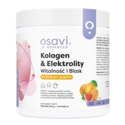 OSAVI Kolagen i Elektrolity Witalność i Blask, pomarańcza-grejpfrut (300 g)