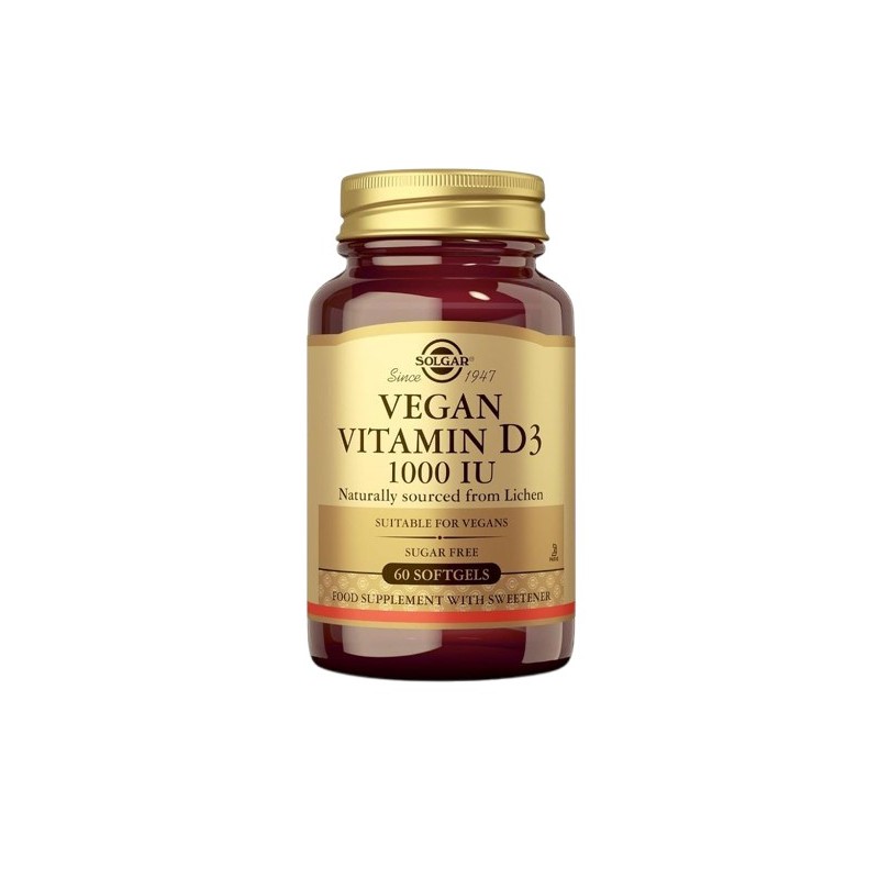 SOLGAR Vegan Vitamin D3 (60 kaps.)