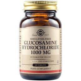 SOLGAR Glucosamine Hydrochloride 1000 mg - Chlorowodorek glukozaminy (60 tabl.)